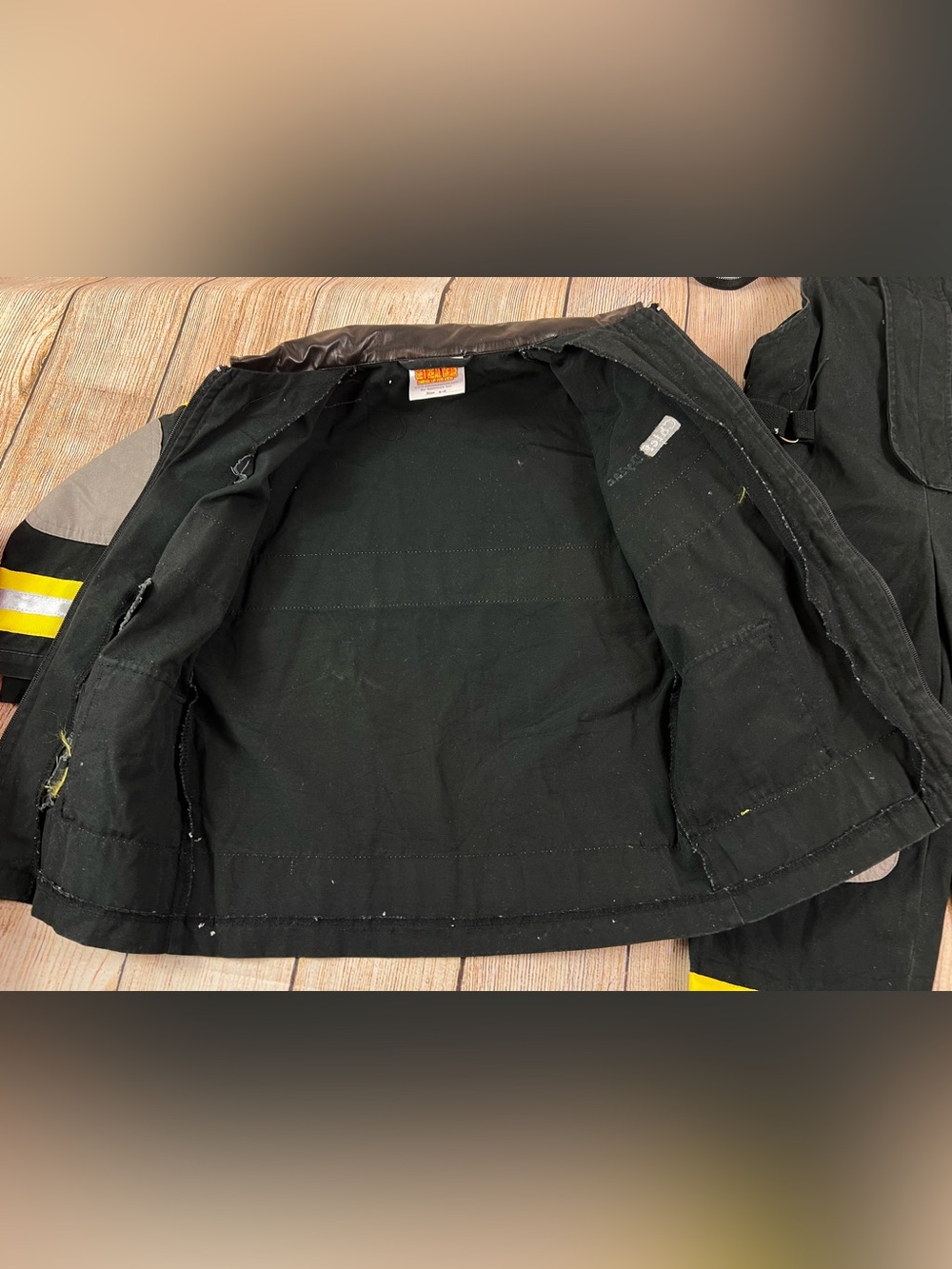 Get Real Gear Firefighter Bunker Pants & Cost Outfit Kids 4-6 Dress Up Fireman - Picture 4 of 11